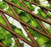 Artificial Bamboo Garden Fence "Cover with artificial leaves" 1.0x2.0m - Greensouq - 