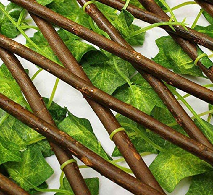 Artificial Bamboo Garden Fence "Cover with artificial leaves" 1.0x2.0m - Greensouq - 