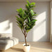 Artificial Ficus lyrata or Fiddle Leaf Fig Tree 1.5m - Greensouq - 