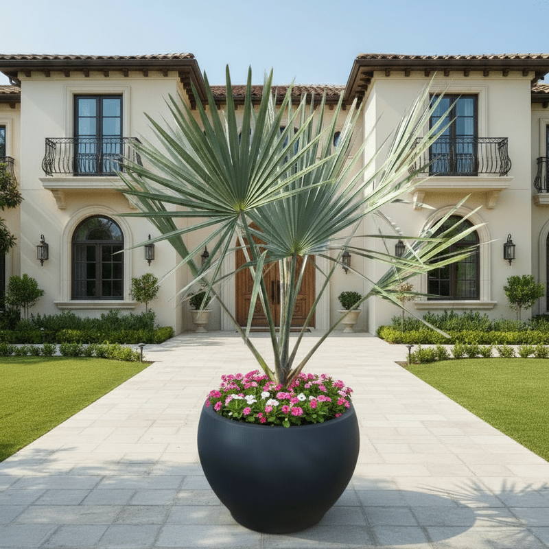 Bismarckia Nobilis "Bismark Palm" بسمارك النخيل in Fancy Fiber Pot 1.8 - 2.0m - Greensouq - 