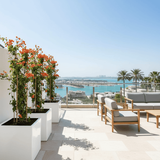 Bougainvillea Orange / Bougainvillea Orange in Grp Square Pot - Greensouq - 