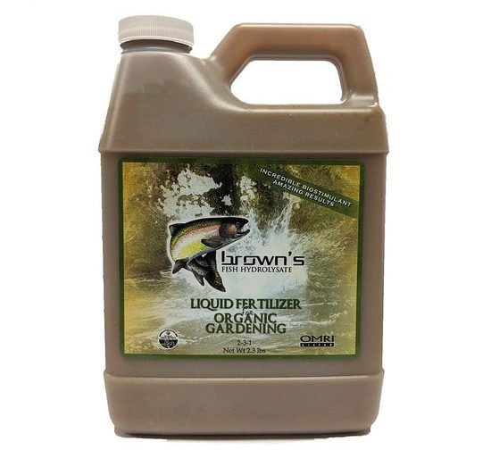 Brown Fish Hydrolysate Bio Fertilizer "77% Organic Matter" 4Ltr - Greensouq - 