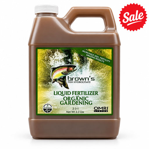 Brown Fish Hydrolysate Bio Fertilizer "77% Organic Matter" 4Ltr - Greensouq - 