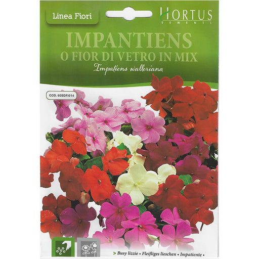 Busy Lizzie "Impantiens O Fior di Vetro In Mix" Premium Quality Seeds by Hortus Sementi - Greensouq - 