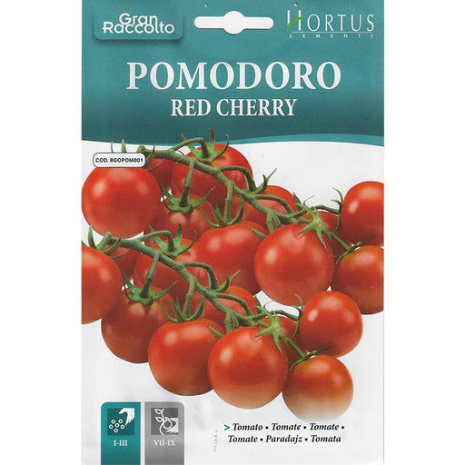 Cherry Tomato "Pomodoro Red Cherry" Seeds by Hortus - Greensouq - 