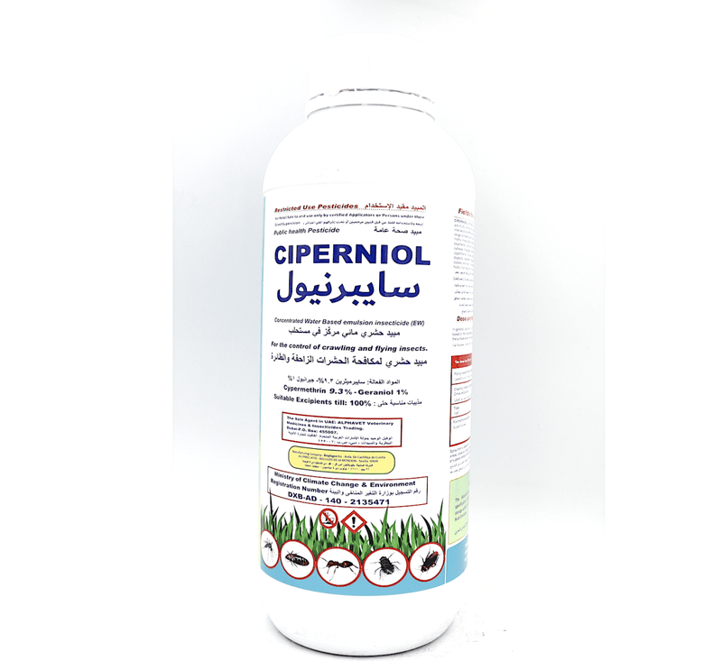 CIPERNIOL® EW 1Ltr | Public Health Pesticide | Cypermethrin 9.3% & Geraniol 1% - Greensouq - 