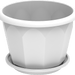 Cosmoplast Hexagonal Flower Pot W/Tray - Greensouq - 