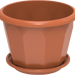 Cosmoplast Hexagonal Flower Pot W/Tray - Greensouq - 
