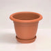 Cosmoplast Round Planter 20" W/Tray - Greensouq - 