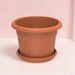 Cosmoplast Round Planter 28" W/Tray - Greensouq - 