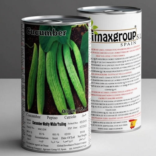 Cucumber Mekty White Trailing Seeds Tin - Greensouq - 