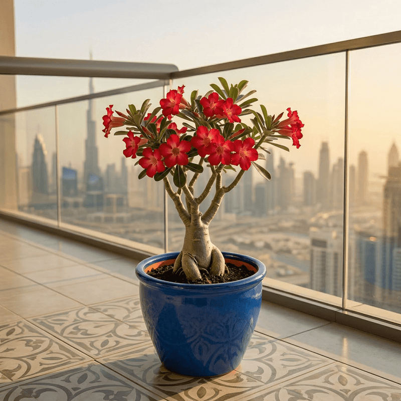 Desert Rose - Adenium Obesum وردة الصحراء | Dubai's Best - Selling Plants! - Greensouq - 