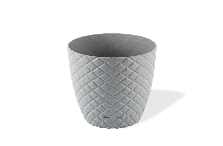 Diamond Plastic Flower Pot - Greensouq - 