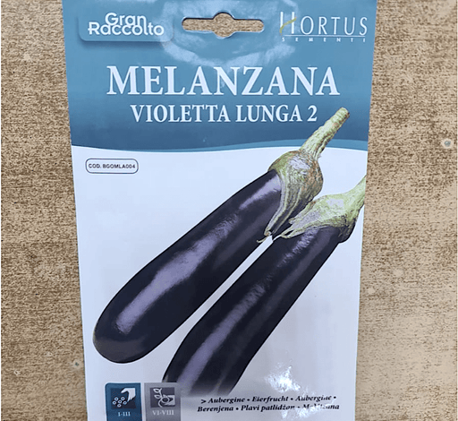 Eggplant Vegetable Seeds "Melanzana Violetta Lunga 2" by Hortus - Greensouq - 