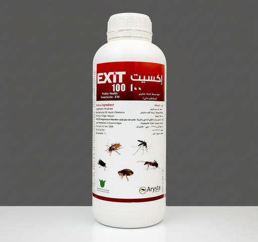 EXIT® 100 EW Public Health Insecticide 1Ltr | Mosquito, Coackroach, Fly, Mite, Ants and Flea - Greensouq - 