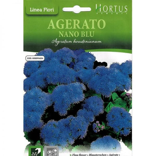 Floss Flower "Agerato Nano Blue" Premium Quality Seeds by Hortus - Greensouq - 
