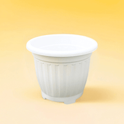 Flower Pot | Outdoor Round Plastic Planter - Greensouq - 