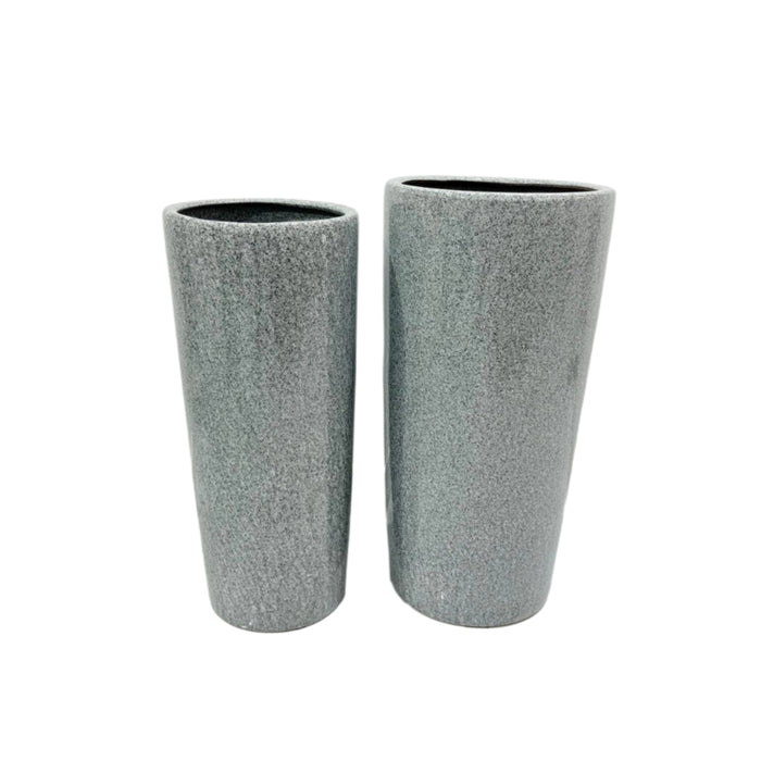 granite grey fancy ceramic pot long