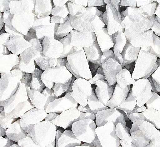 white marble gravel