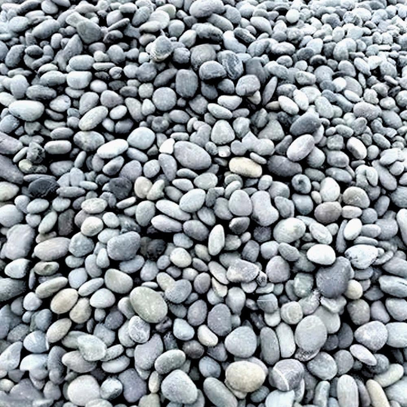 Gray River Pebbles "Natural Garden Material" - Greensouq - 