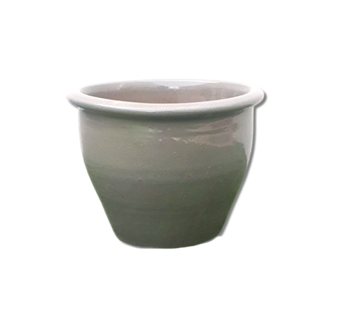 Rolled Rim Pot Outdoor Ceramic Pot, Trendy Outdoor Pot (Multi-colour)