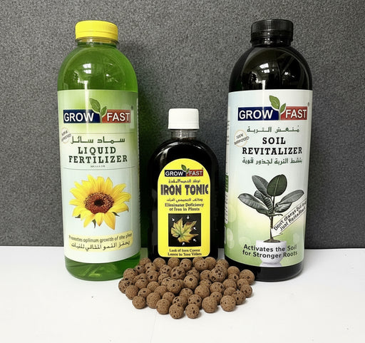 Grow Fast Fertilizers & Iron Tonic Best for Indoor and Outdoor Plants - Greensouq - 