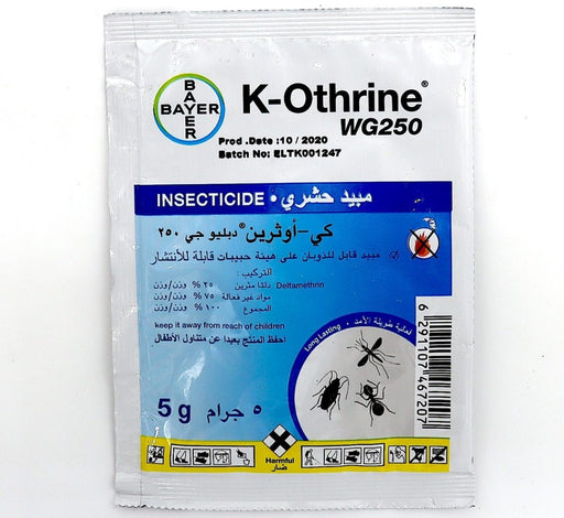 K - Othrine WG 250 "Easy way to eliminate household insects" 5g by BAYER - Greensouq - 