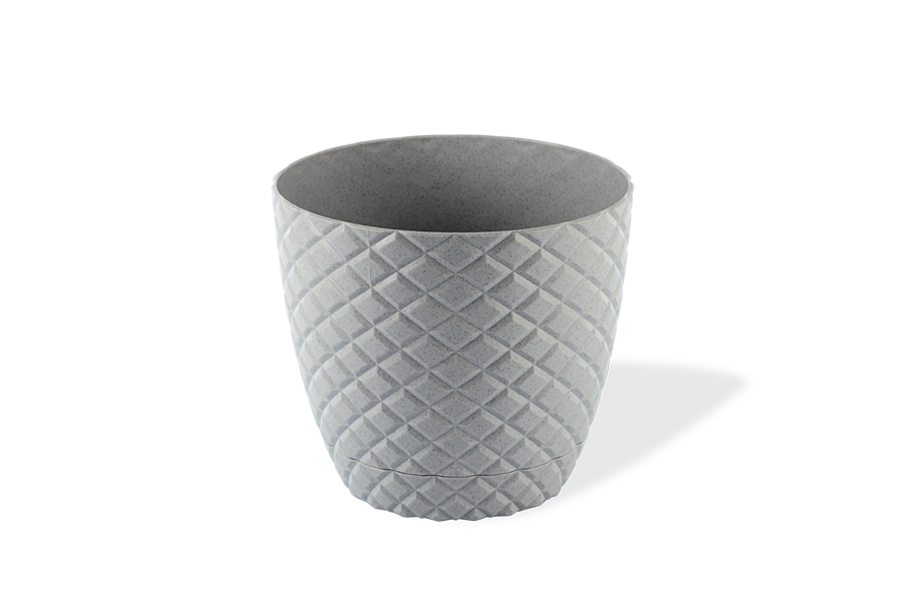 Diamond plastic pot