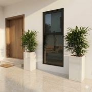 Modern Lady Palm Entrance Planter Grp Pot Long 32x32x80 Elegant and Easy to Care for - Greensouq -
