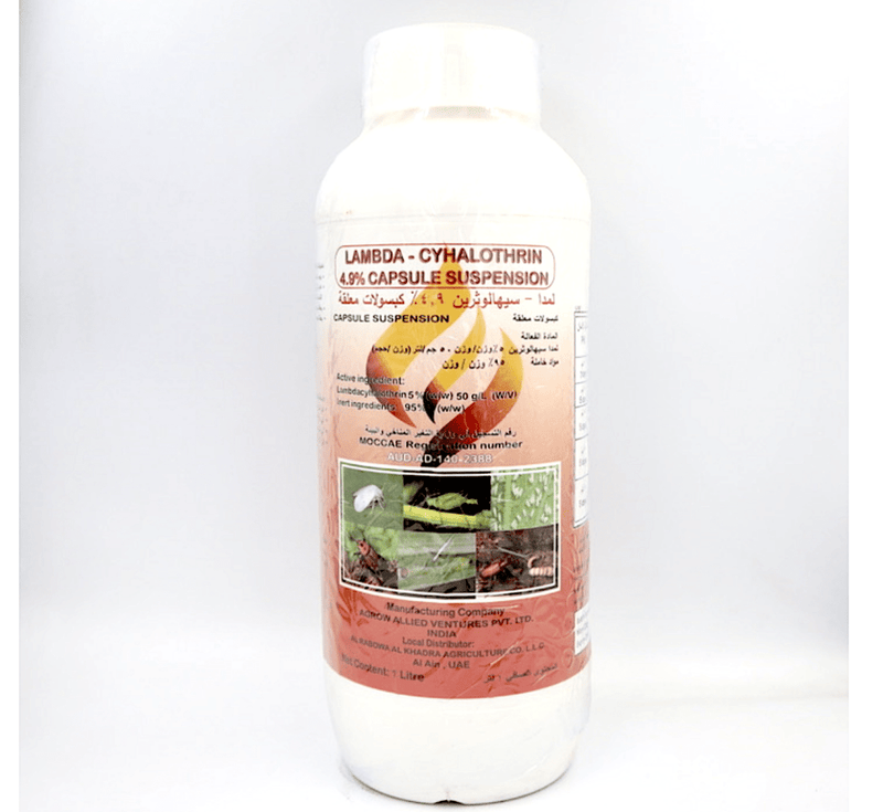 LAMBDA - CYHALOTHRIN® 4.9% Capsule Suspension "Insecticide" 1Ltr - Greensouq - 