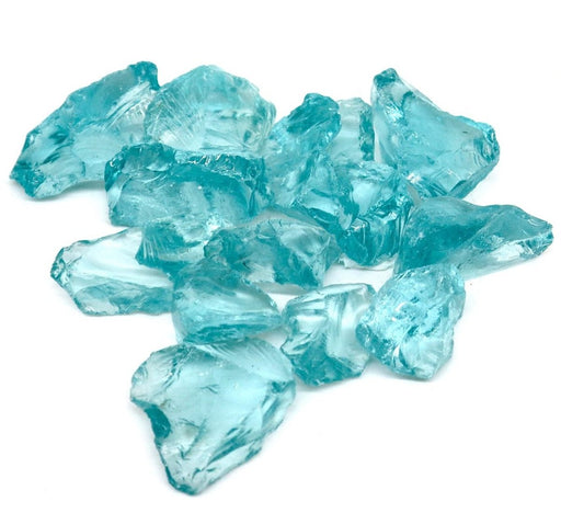Landscape Mulch Light Blue | Glass Mulch | Light Blue - Greensouq - 