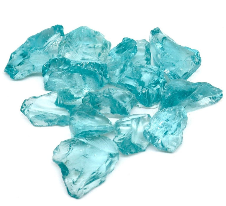 Landscape Mulch Light Blue | Glass Mulch | Light Blue - Greensouq - 
