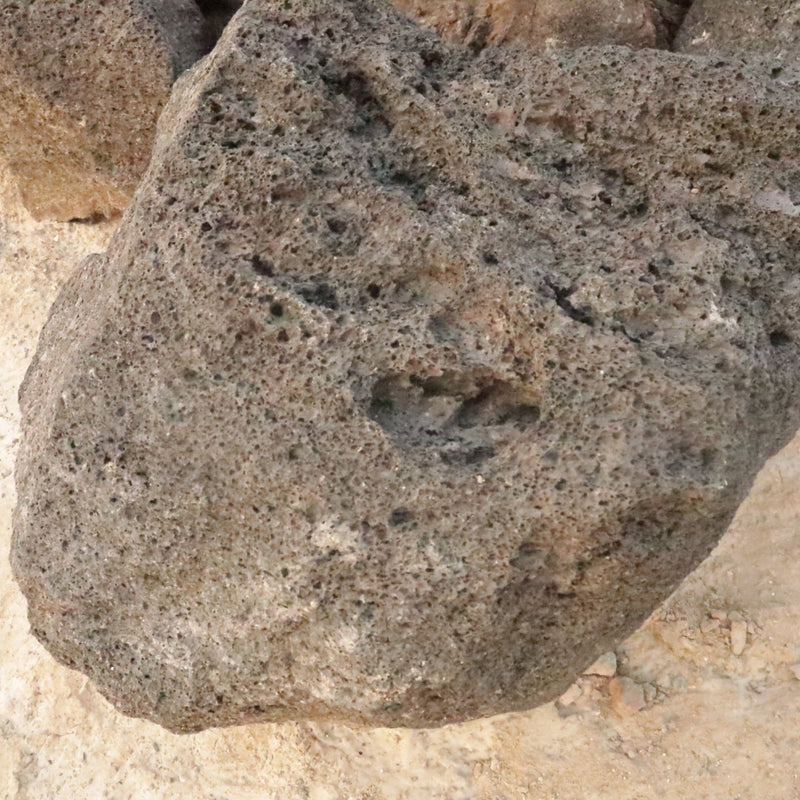 Large Black Lava Stones Red shade - Volcanic Black Stones - Natural Decorative Stone - Min Size 40x40x40cm - Greensouq - 