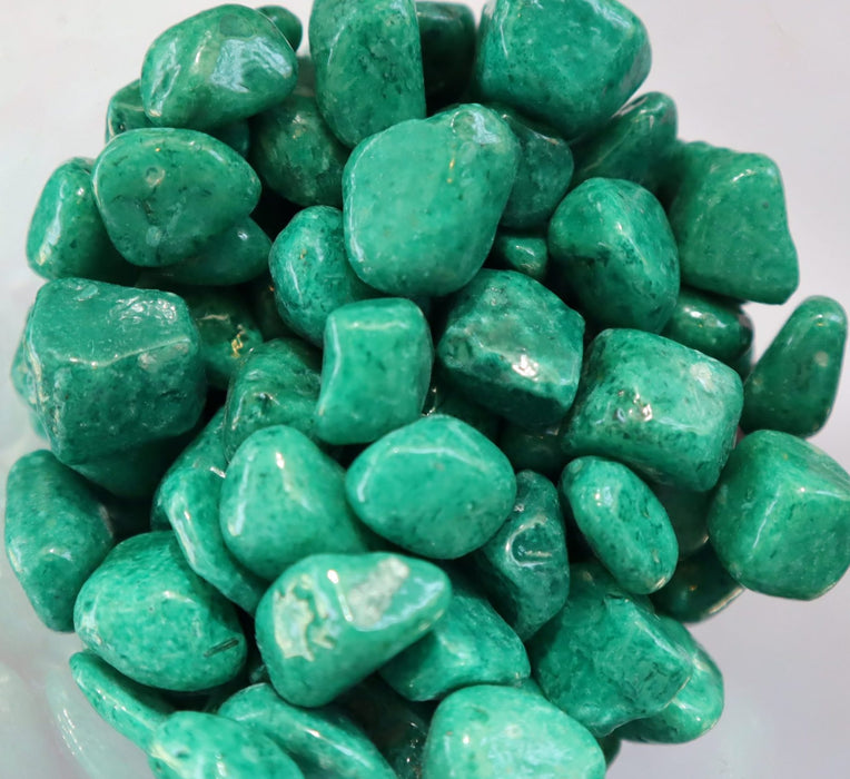 Light Green Decorative Painted Pebbles Greensouq