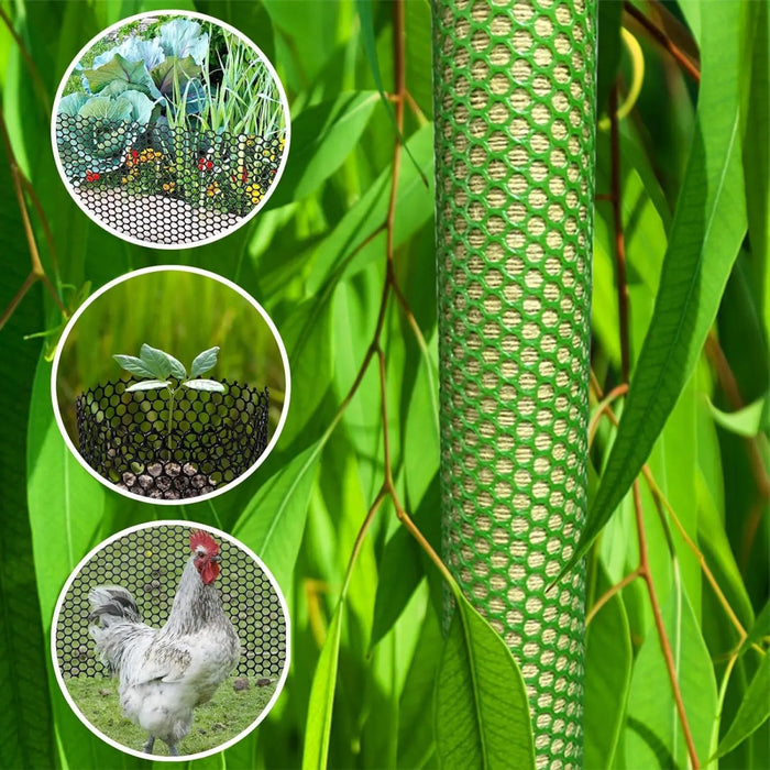 Low Price Chicken Mesh / Plastic Wire Mesh / Farm Breeding Plastic Flat Net HxW (1m x 25m) - Greensouq - 