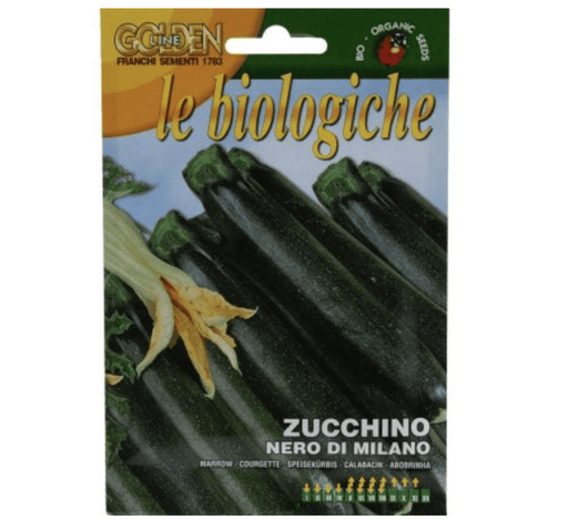 Marrow "Zucchino Nero Di Milano" Organic Seeds by Franchi - Greensouq -