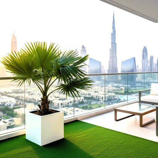 Mexican Fan Palm in Square Pot - Washingtonia Robusta - Greensouq - 