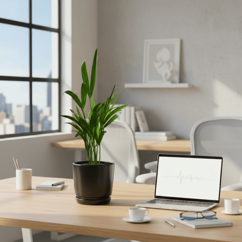 Mini Areca Palm 30 - 40cm in Ceramic Pot - Greensouq - 