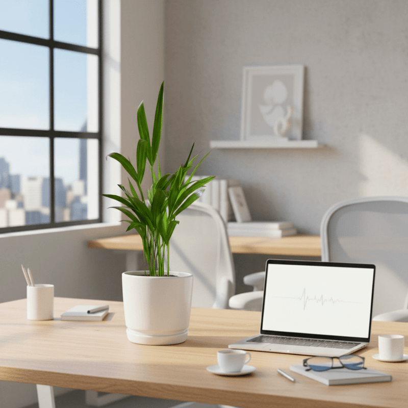 Mini Areca Palm 30 - 40cm in Ceramic Pot - Greensouq - 