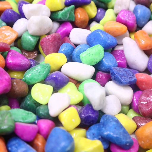 Mix Color Decorative Painted Pebbles - Colorful Decorative Pebbles "Aquarium" 8 - 10mm - Greensouq - 