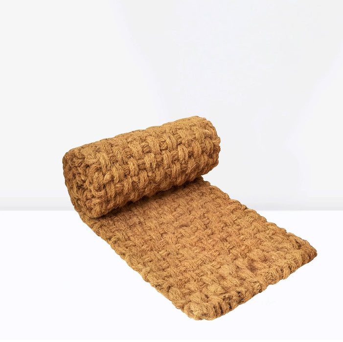 Natural Coco Coir Roll Mat – Hand - Woven Coir for Garden Walkway - Greensouq - 