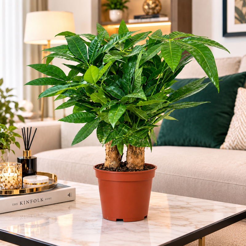 Pachira Multi Trunk 40-50cm | UAE's Lush Greens! - Greensouq - indoor