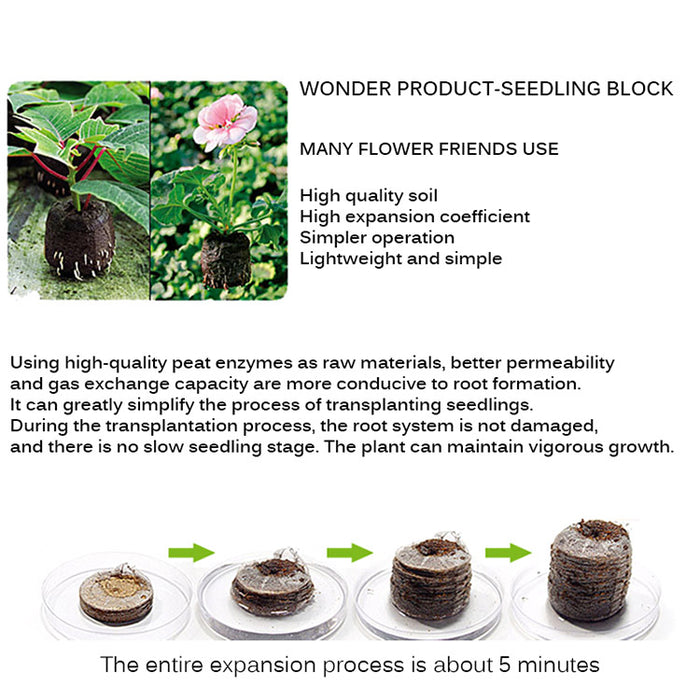 Peat Pellets or Peat Seeds Starters 3x3x1cm "Best way To Start Seeds"