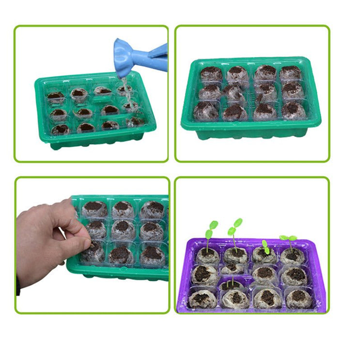 Peat Pellets or Peat Seeds Starters 3x3x1cm "Best way To Start Seeds" - Greensouq - 