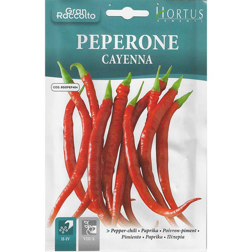 Pepper Chili "Peperone Cayenna" Seeds by Hortus - Greensouq - 