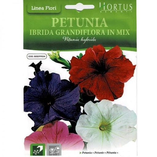 Petunia Mix "Petunia Ibrida Grandiflora In Mix" Premium Quality Seeds by Hortus - Greensouq - 