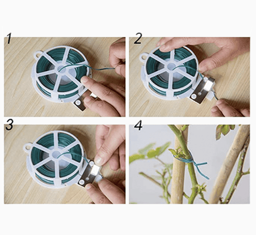 Plant Twist Tie with Cutter "Green Wire" - Greensouq - 