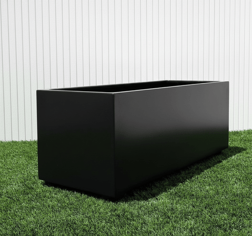 Rectangular GRP Pot 100x40x40cm Modern Durable Outdoor Planter Box - Greensouq - 