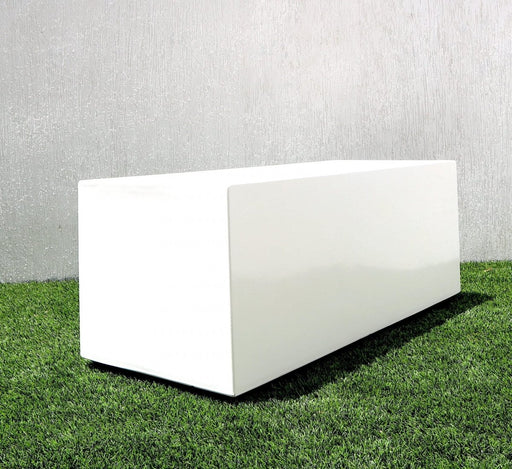 Rectangular GRP Pot 100x40x40cm Modern Durable Outdoor Planter Box - Greensouq - 