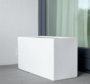 Rectangular GRP Pot 100x40x60cm Modern Durable Outdoor Planter - Greensouq - 